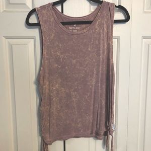 American Eagle purple tie dye tank